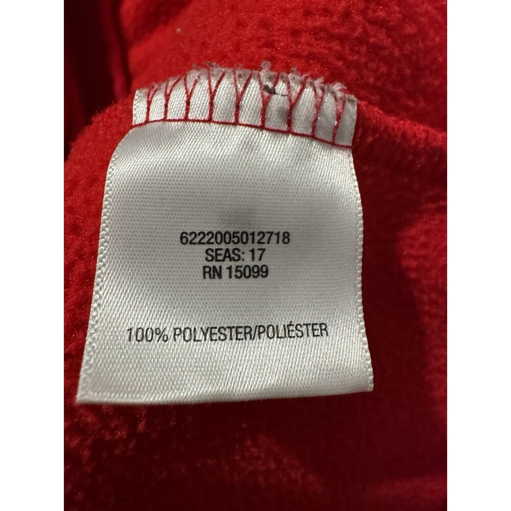 Laura Scott Women Fleece Vest Full Zip Pockets Sleeveless Red Womens XL Cozy EUC - Picture 11 of 16